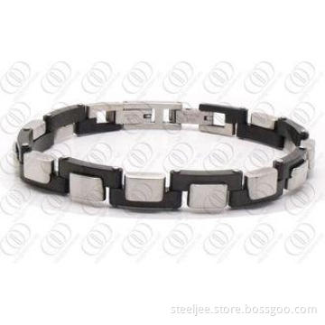 316L Stainless Steel Magnetic Therapy Bracelets With Silver